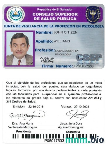 Salwador Rada Zdrowia Publicznego (consejo superior de salud pública)